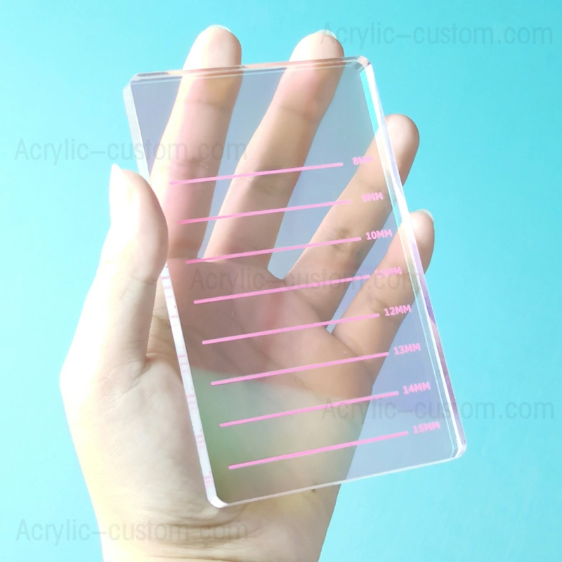 まつげエクステ用の色を変える再利用可能なラッシュタイルガラスまつげパレット 