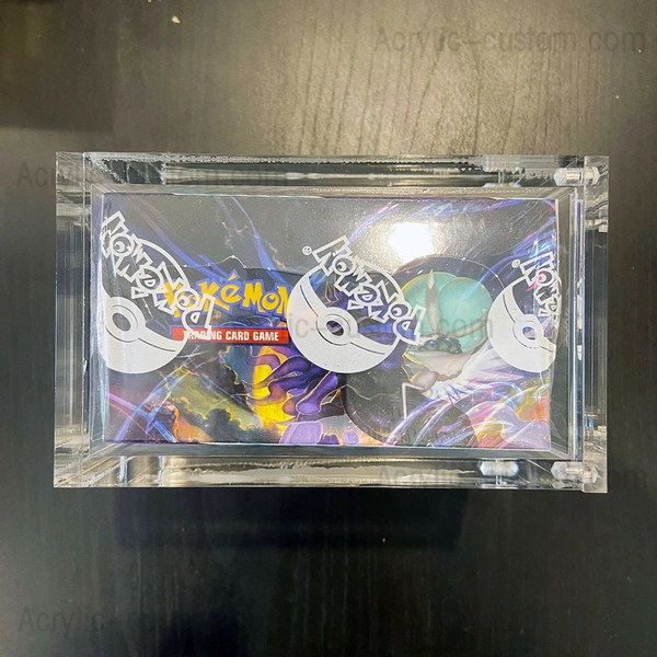 安い日本のポケモン進化ブースターボックスアクリル保護ケース