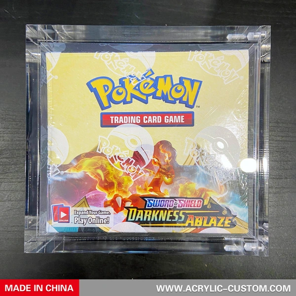 Magnet Acrylic Booster Box Protective Case for Japanese Pokemon