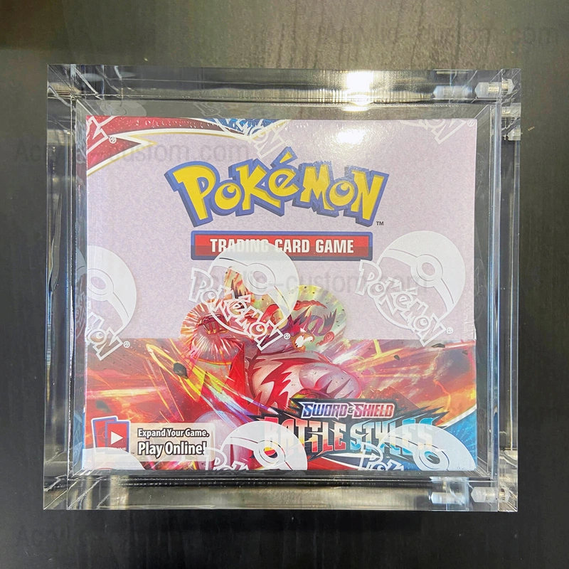 Magnet Acrylic Display Case for Japanese Pokemon Booster Box Protective