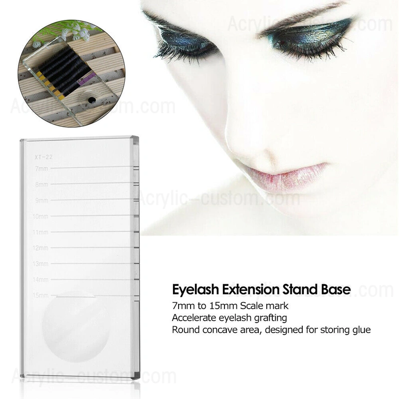 クリスタルラッシュタイルガラスまつげスタンドパレットまつげエクステタイル用 