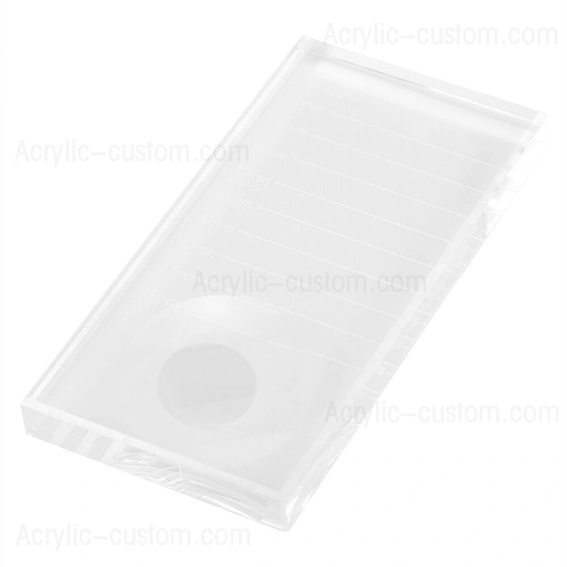 クリスタルラッシュタイルガラスまつげスタンドパレットまつげエクステタイル用 