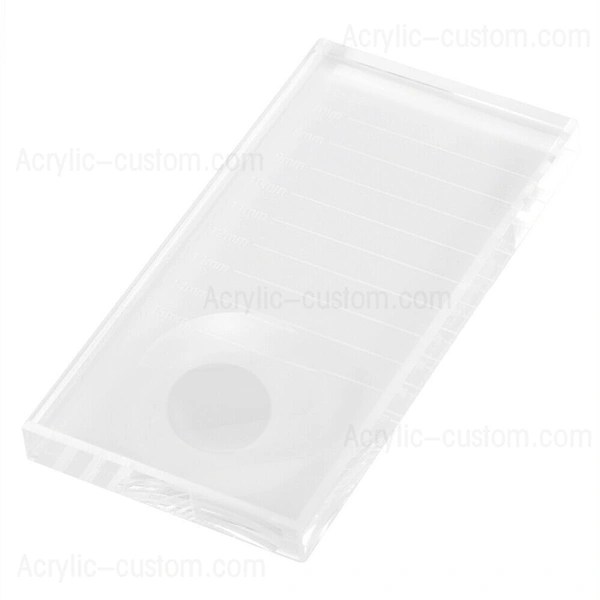 Crystal Lash Tile Glass Eye Lash Stand Pallet for Eyelash Extension Tile