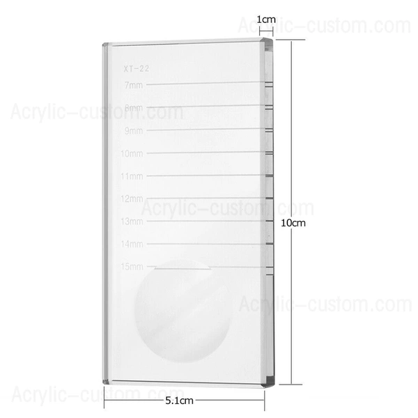 Crystal Lash Tile Glass Eye Lash Stand Pallet for Eyelash Extension Tile