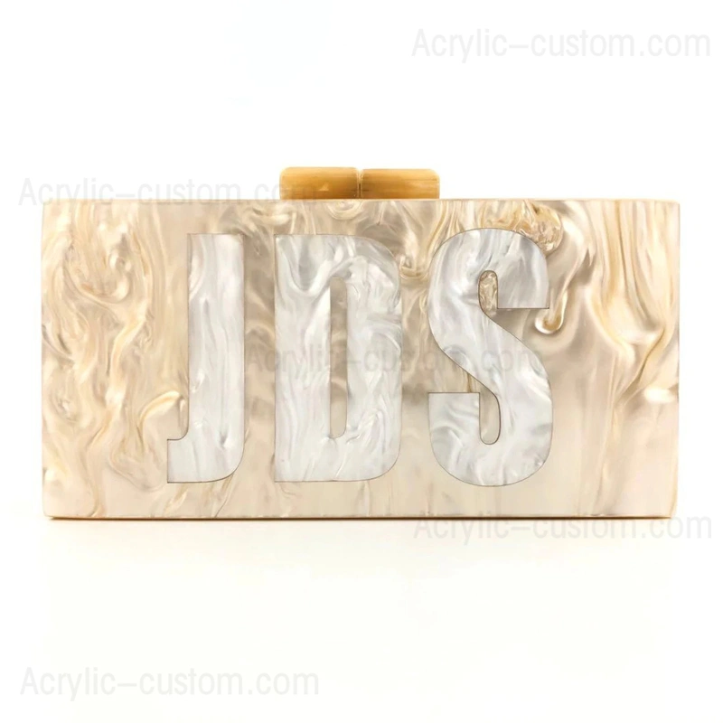 カスタムの小さなアクリルクラッチハンドバッグ| 女性のアクリルハンドバッグの財布