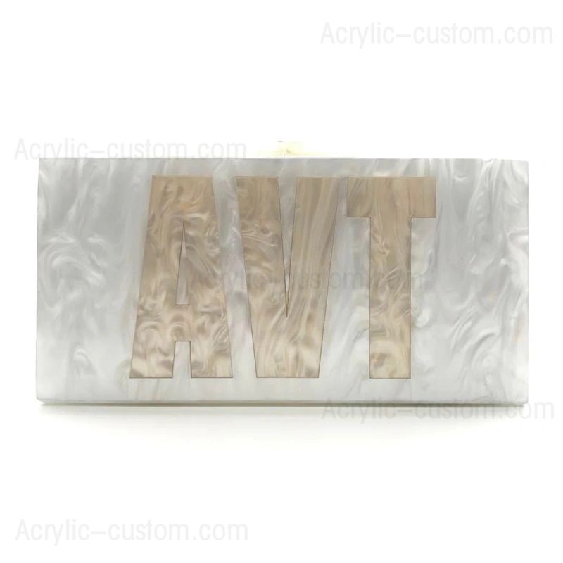 カスタムの小さなアクリルクラッチハンドバッグ| 女性のアクリルハンドバッグの財布