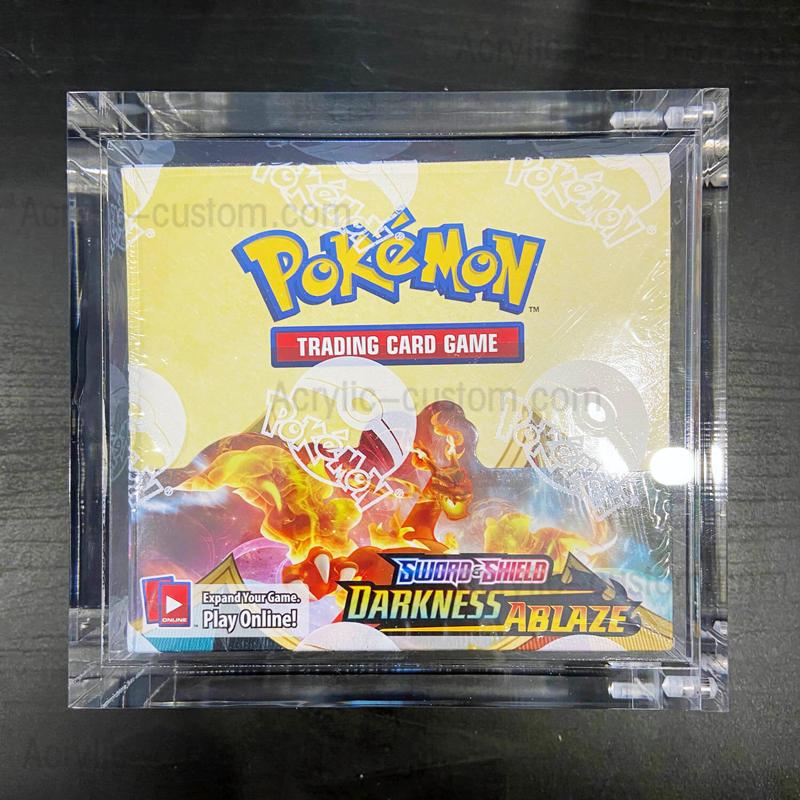 Booster Box Case Premium Acrylic Display Case For Pokmon TCG Booster Box -  UV Protected & Crystal Clear Clear Acrylic Showcase Box