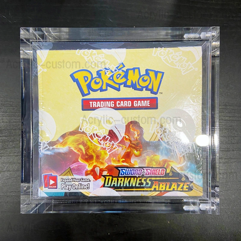 Pokemon Booster Display Case Acrylic Box Magnetic