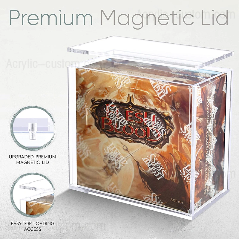 Flesh and Blood Booster Box, Acrylic Booster Case with Top Load Lid