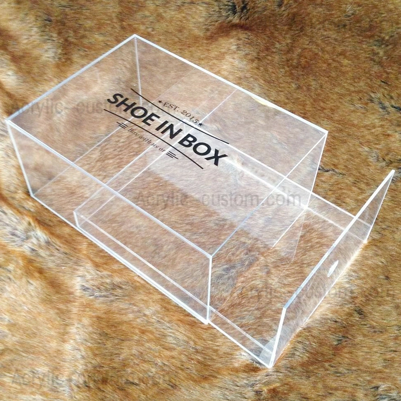 アクリル陳列ケース、引き出し付きアクリルスニーカー靴陳列ボックス 