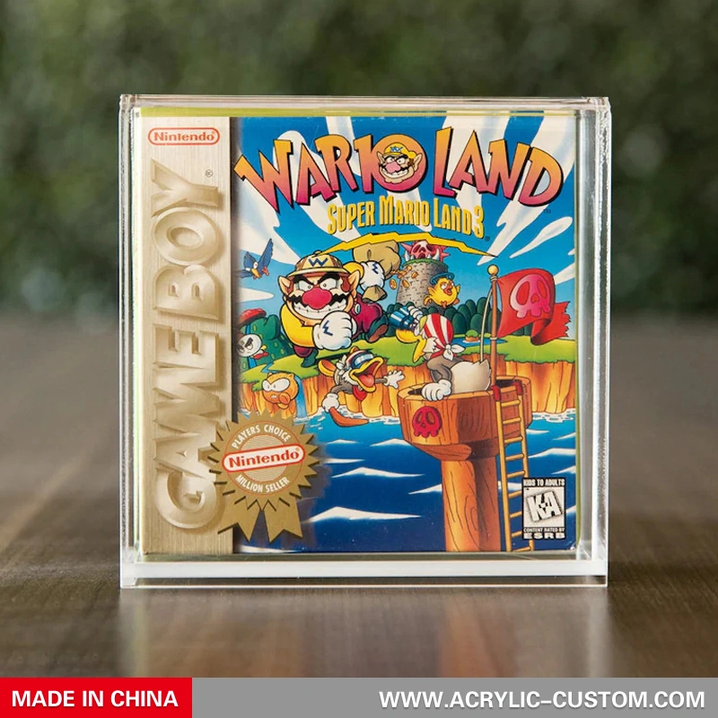 透明アクリルゲーム陳列ケース、任天堂ゲームボックス 