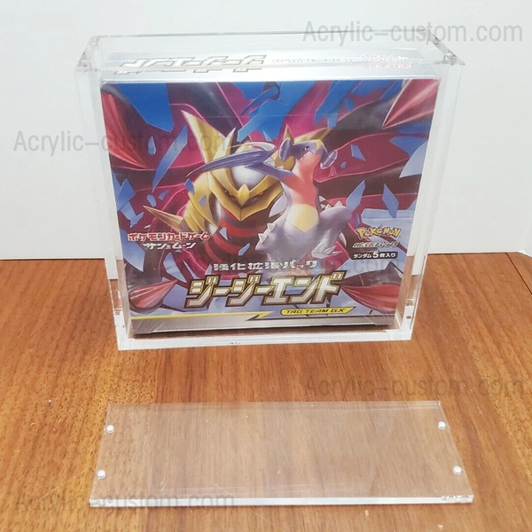 Boîte en Acrylique pour Cartes Pokémon Japonaises Personnalisées, Emballage  Transparent, Protection de Vitrine avec Couvercle Coulissant