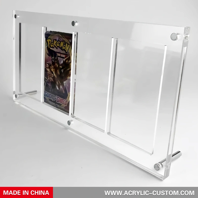 4 Booster Pack Stand - Pokemon Pack Display Card Frame