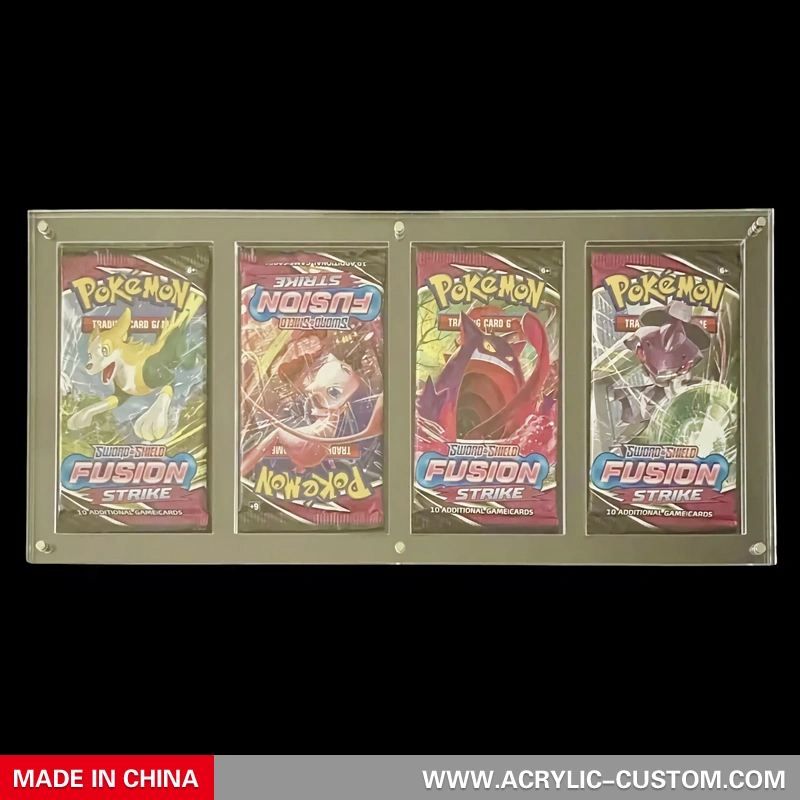 4スロット ブースターパックプロテクター ブースタースタンド ポケモンパックディスプレイ