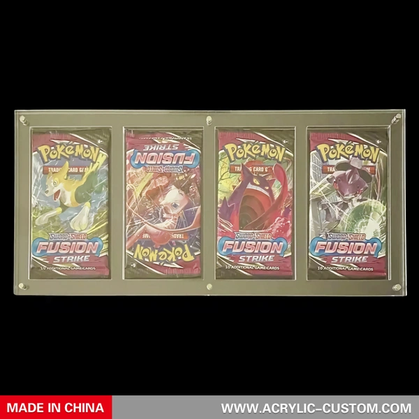 4 Slots Booster Pack Protector - Booster Stand Pokemon Pack Display