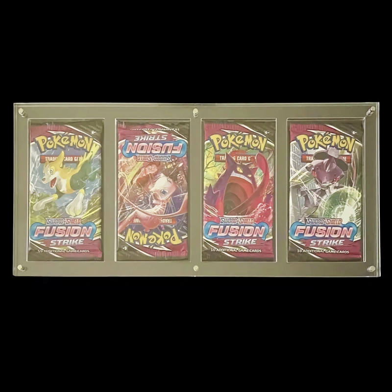 4スロット ブースターパックプロテクター ブースタースタンド ポケモンパックディスプレイ