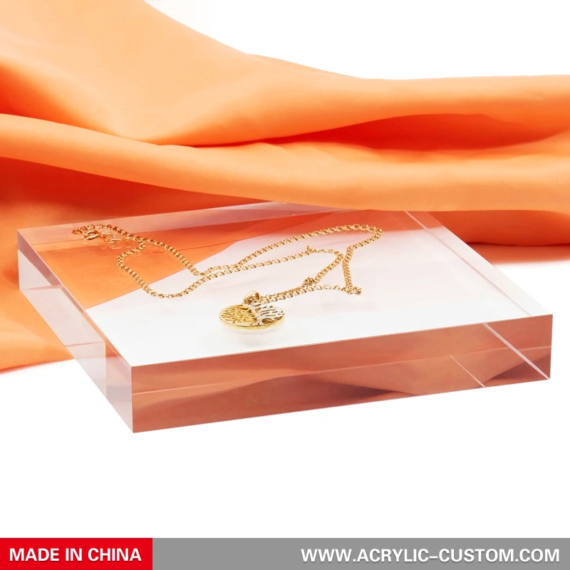 ソリッドクリアディスプレイブロック - 工芸用アクリルブロック