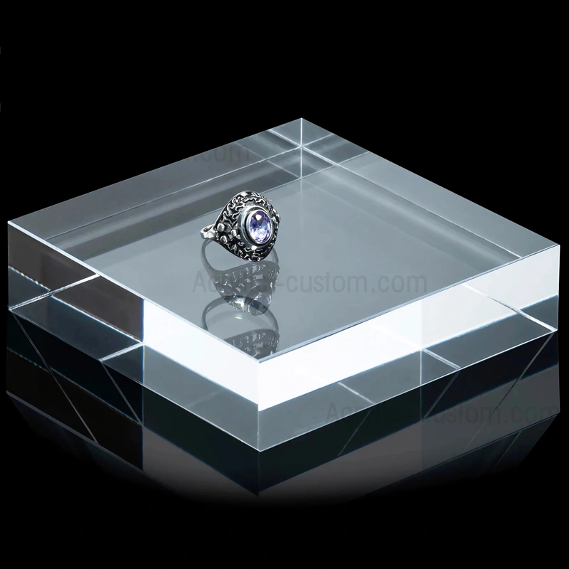 ソリッドクリアディスプレイブロック - 工芸用アクリルブロック