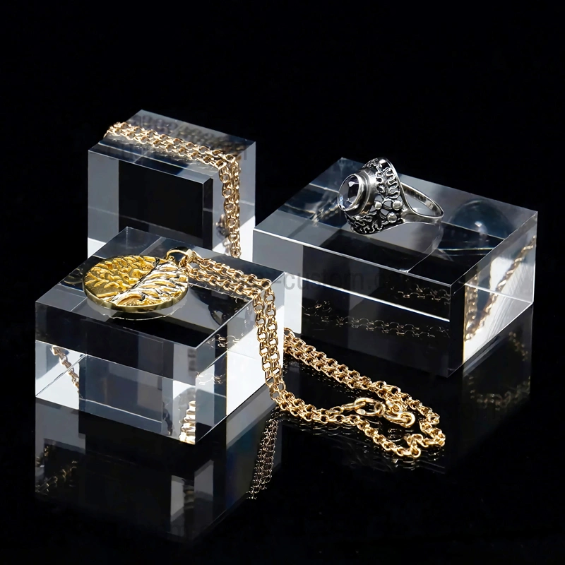 彫刻されたディスプレイベース - アクリルブロック