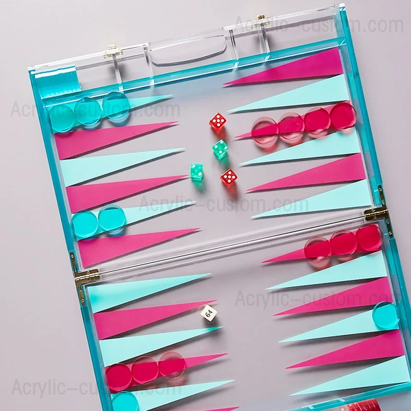 Lucite Backgammon Board - Best Backgammon Game