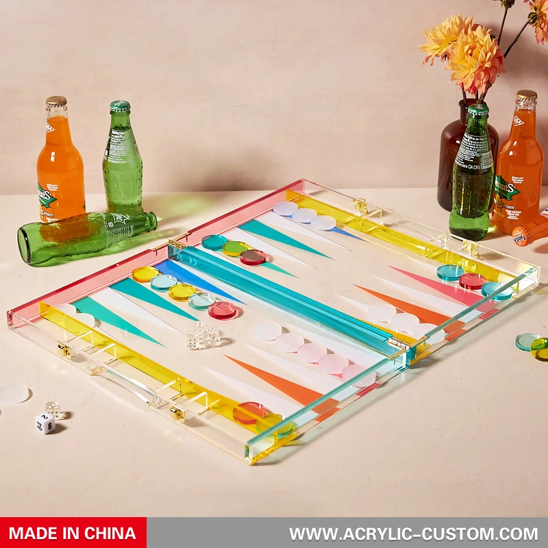 高級バックギャモン - ルーサイト バックギャモン ボード セット