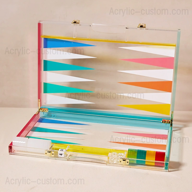 高級バックギャモン - ルーサイト バックギャモン ボード セット