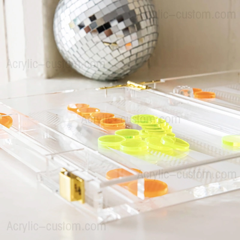 カラフルなバックギャモン セット - ルーサイト バックギャモン ゲーム