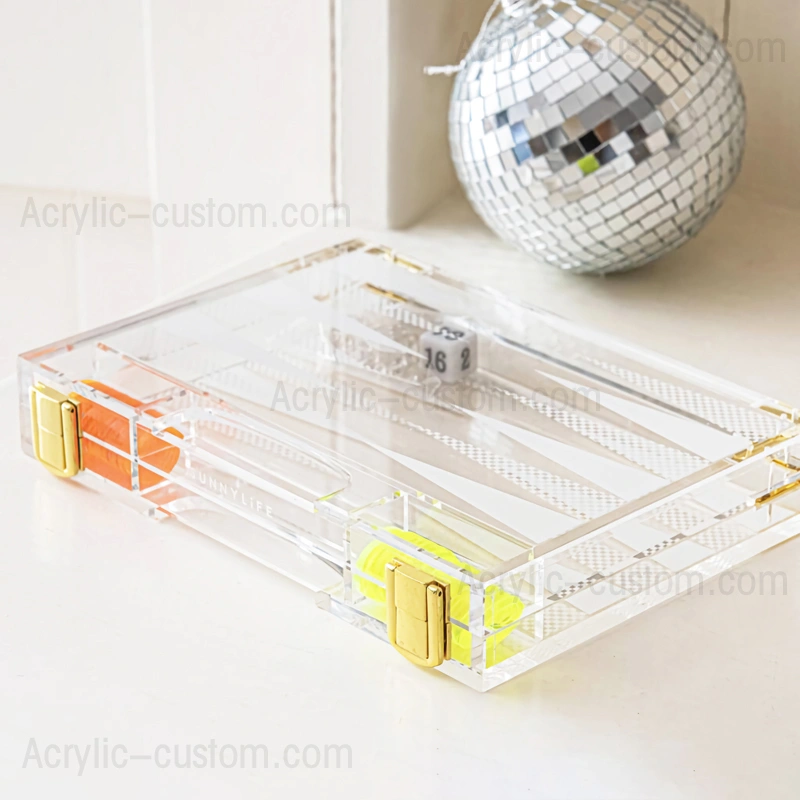 カラフルなバックギャモン セット - ルーサイト バックギャモン ゲーム