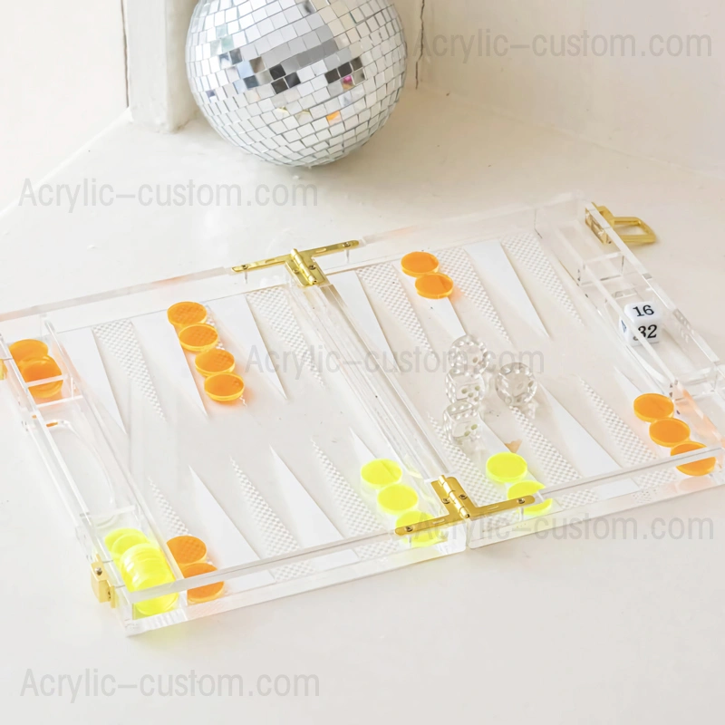 カラフルなバックギャモン セット - ルーサイト バックギャモン ゲーム