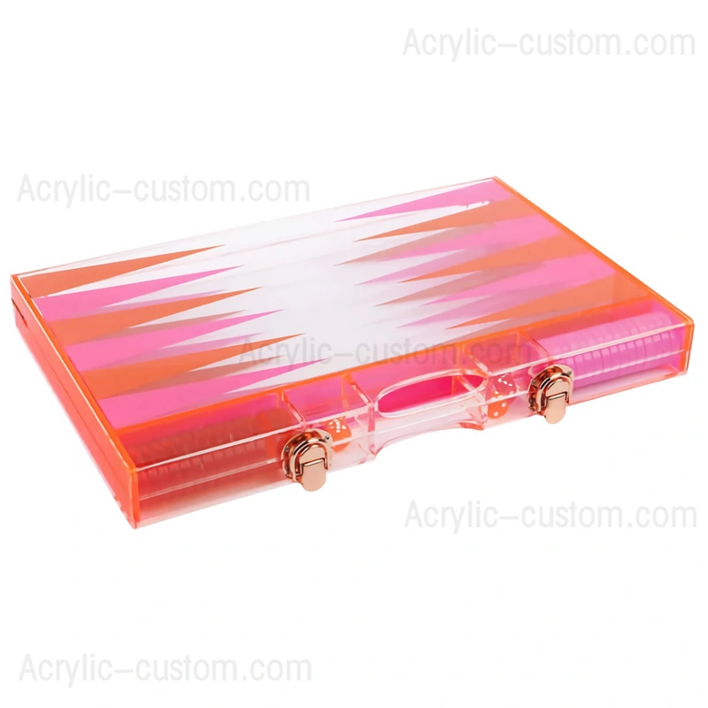 ルーサイト バックギャモン ボード - アクリル チェス ゲーム セット