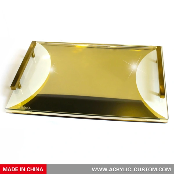 tablero de jalá de oro acrílico - tablero de charcutería