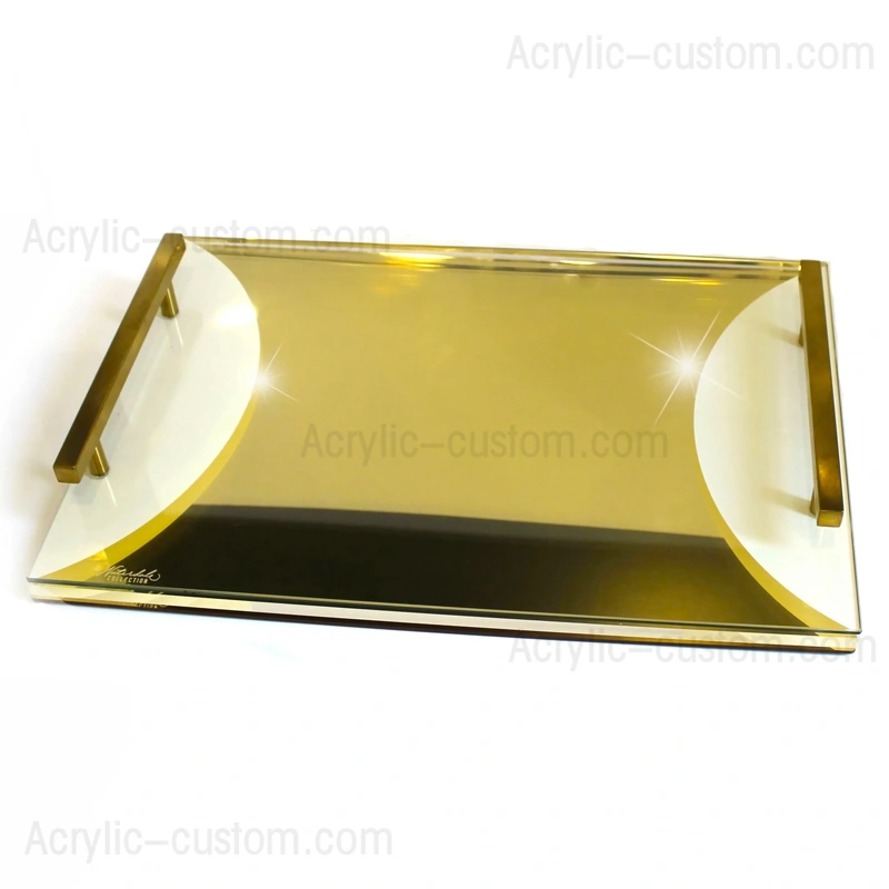 Акриловая золотая доска для халы - доска для мясных закусок