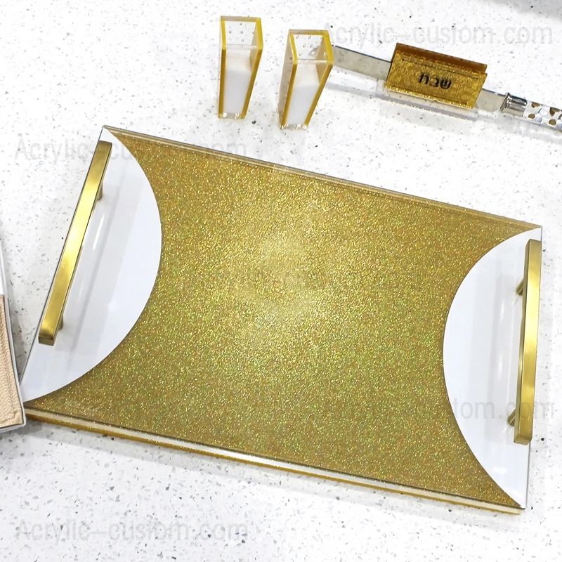 キャンドル照明トレイ - ゴールド カラ ボード