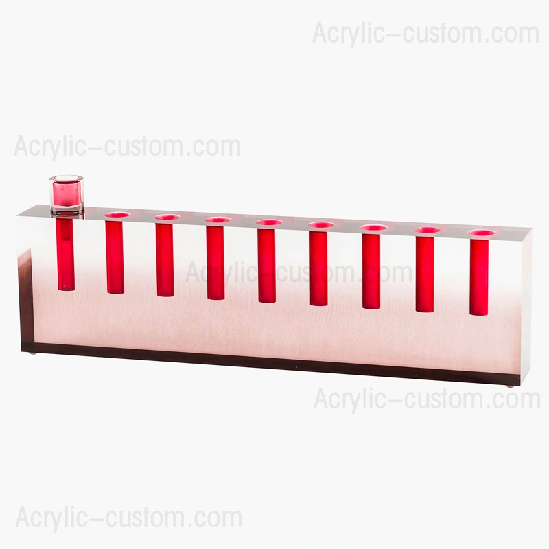 アクリル本枝の燭台 - ハヌカ オイル本枝の燭台