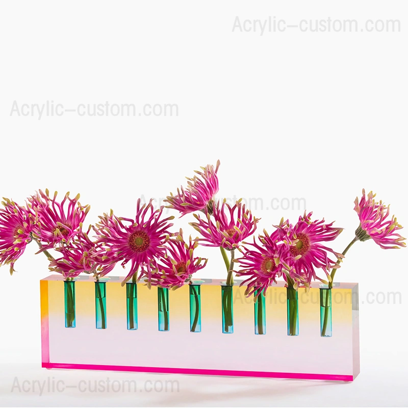 マルチカラー オイル本枝の燭台 - ハヌカ アクリル本枝の燭台