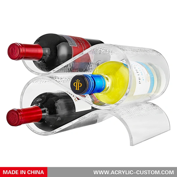 ワイン ディスプレイ スタンド - アクリル ワイン ボトル ラック