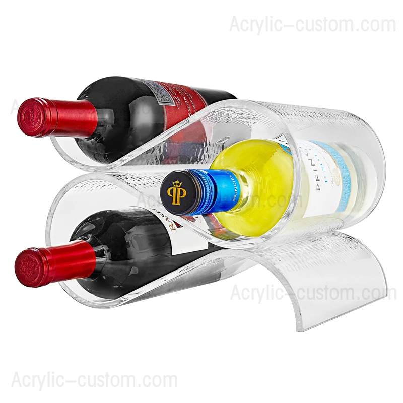 ワイン ディスプレイ スタンド - アクリル ワイン ボトル ラック