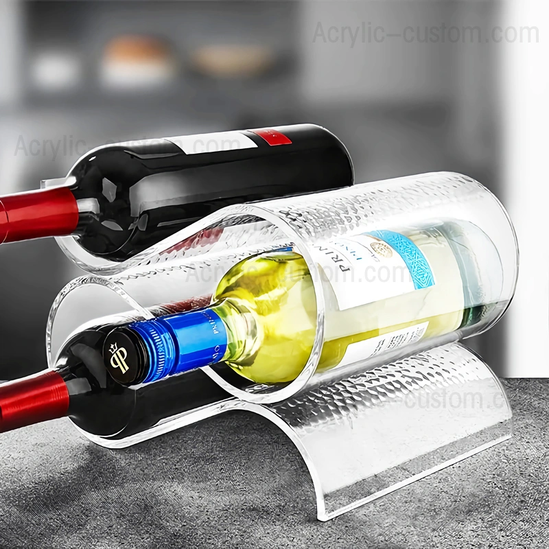 ワイン ディスプレイ スタンド - アクリル ワイン ボトル ラック