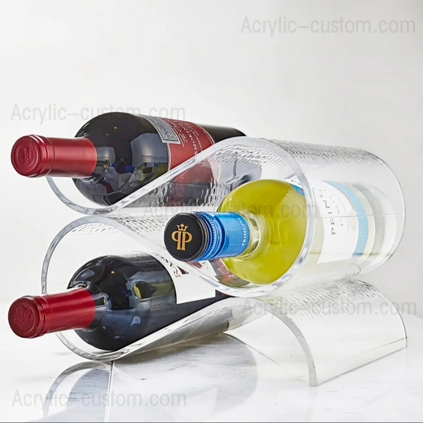 ワイン ディスプレイ スタンド - アクリル ワイン ボトル ラック
