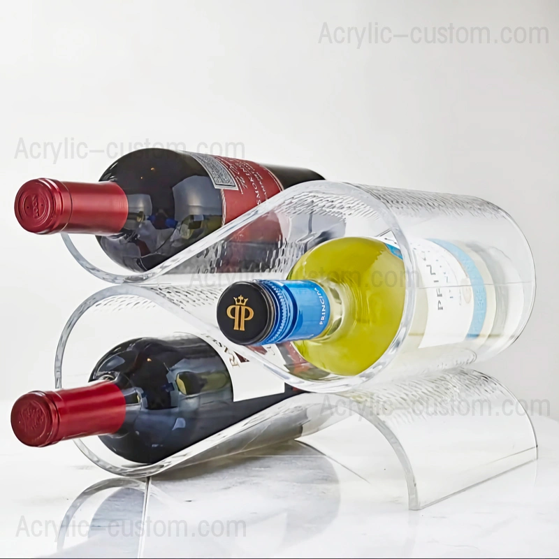 ワイン ディスプレイ スタンド - アクリル ワイン ボトル ラック