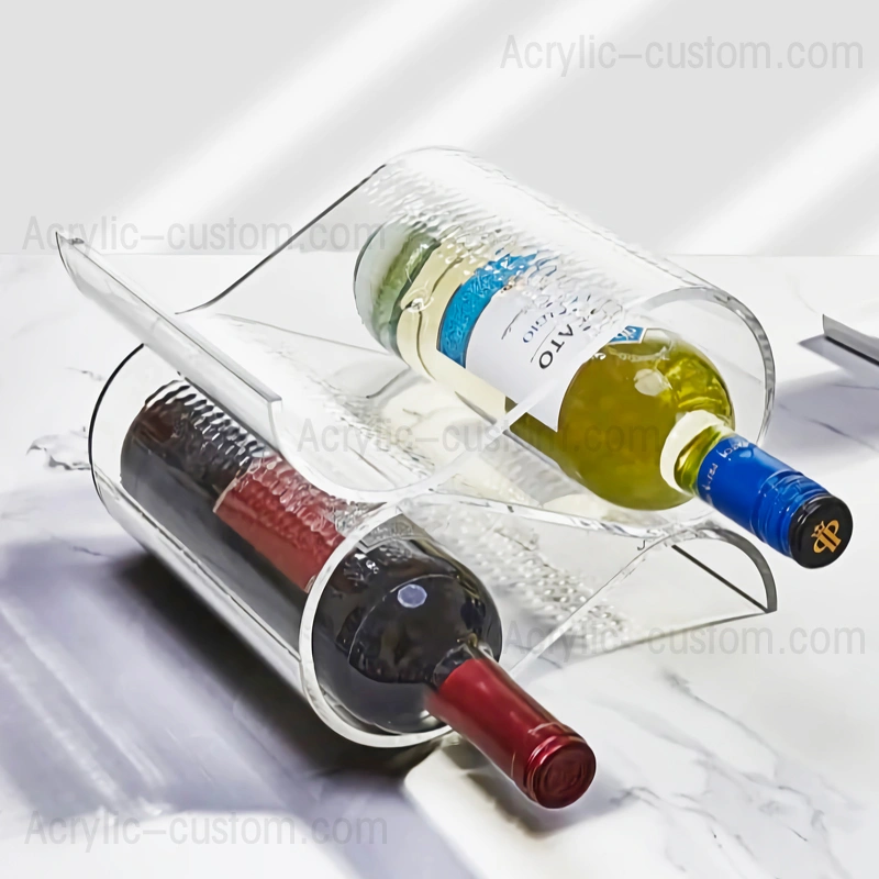 ワイン ディスプレイ スタンド - アクリル ワイン ボトル ラック