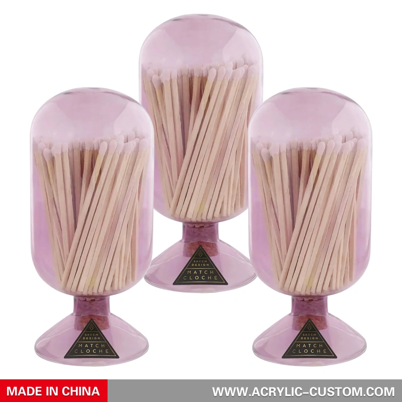 マッチ クローシュ - ストライカー付きカラー ガラス マッチ クローシュ ボトル