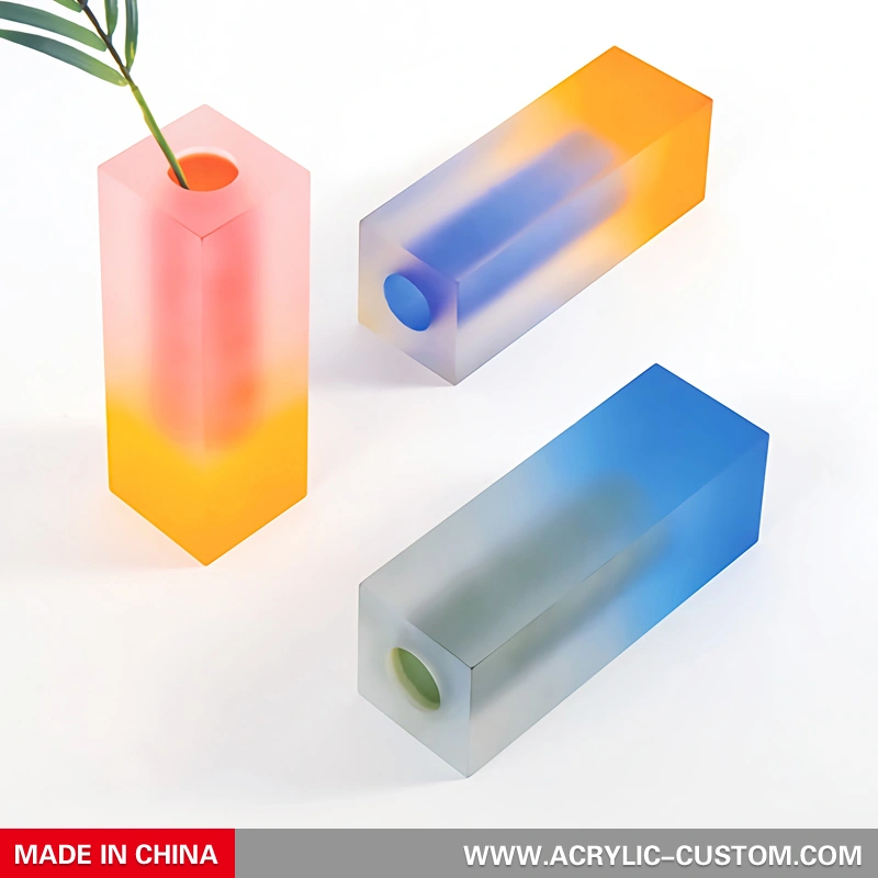 つや消し花瓶セット - アクリル花瓶の装飾