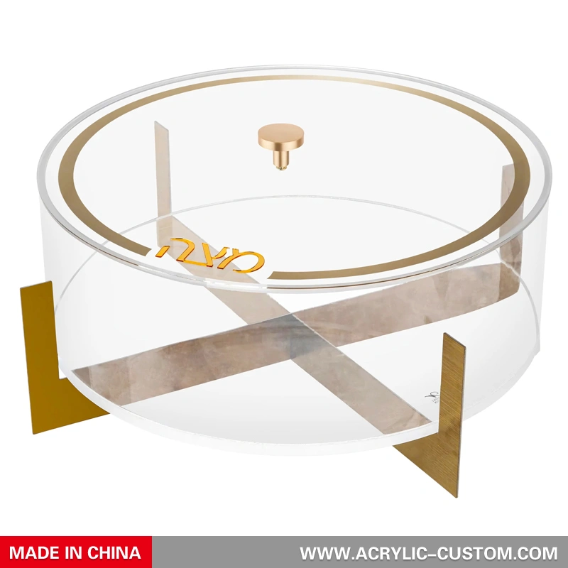 ルーサイト マッツァー ホルダー - カバー付きアクリル マッツァー ボックス