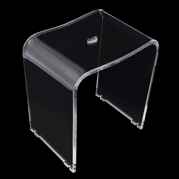 taburete de ducha de acrílico - taburete de ducha de baño de lucita transparente