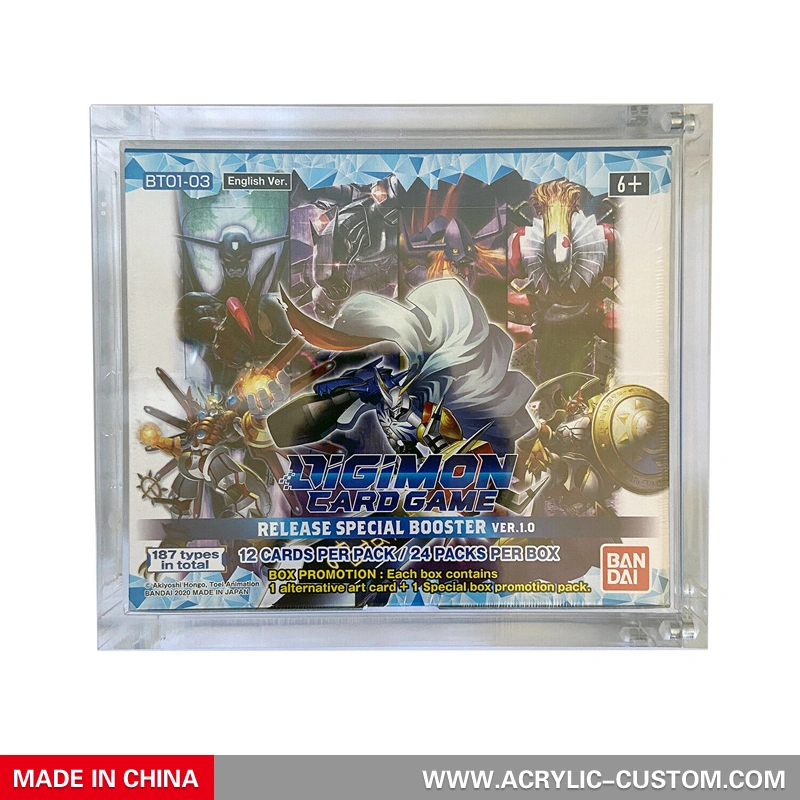 Digimon Game Card Protective Case - Acrylic Booster Display Case