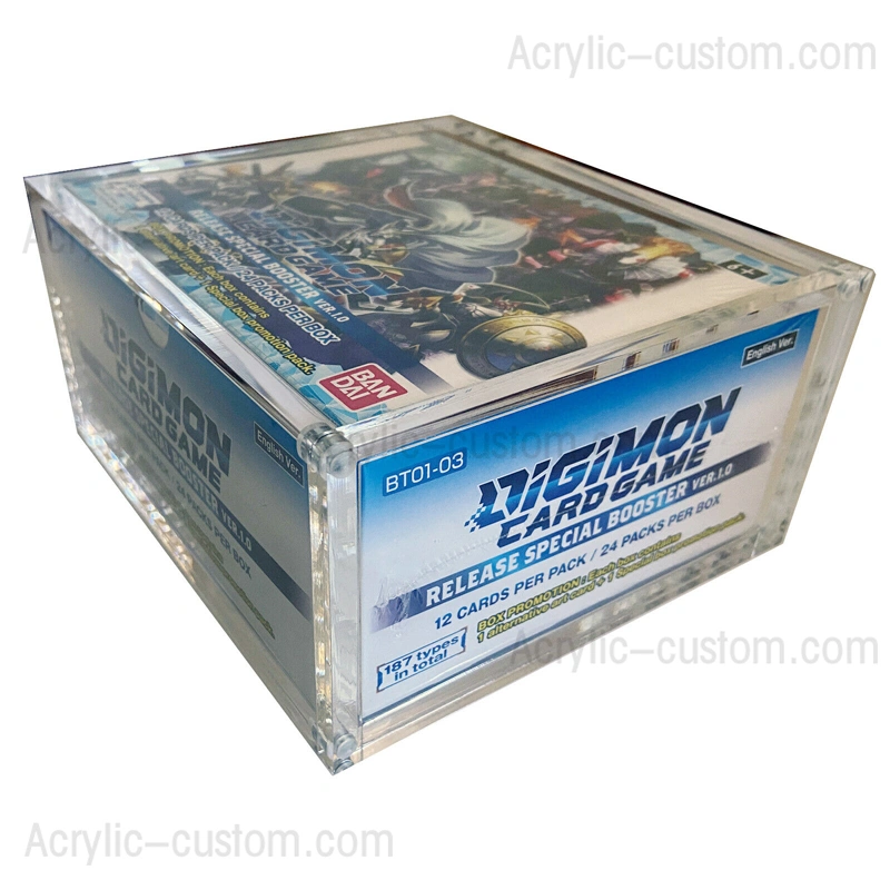 Digimon Game Card Protective Case - Acrylic Booster Display Case