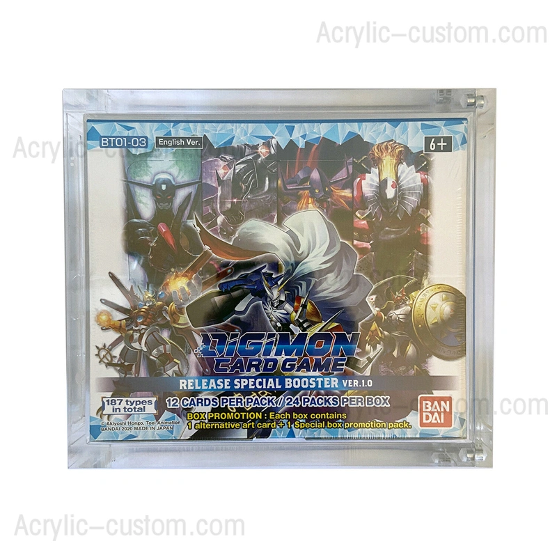 Digimon Game Card Protective Case - Acrylic Booster Display Case