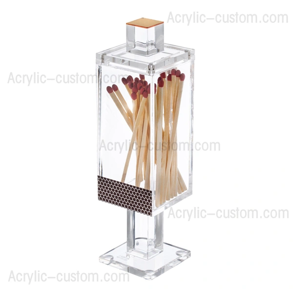 Magnetischer Streichholzhalter – Lucite-Streichholzschachtel