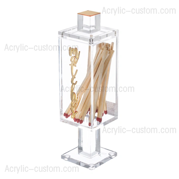 Magnetischer Streichholzhalter – Lucite-Streichholzschachtel